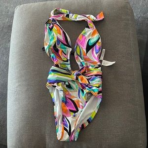 Trina Turk St Tropez One-piece halter size 4